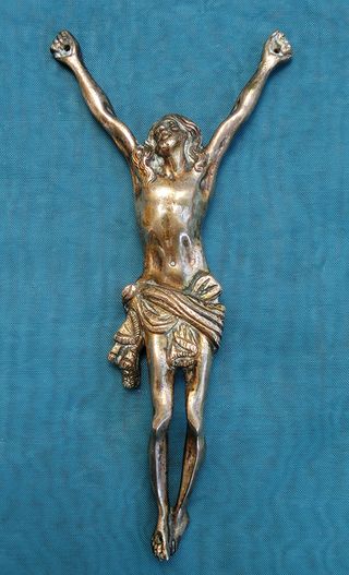 CRISTO BRONCE S.XIX BONITA PÁTINA CRUCIFICADO RARO