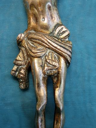 CRISTO BRONCE S.XIX BONITA PÁTINA CRUCIFICADO RARO