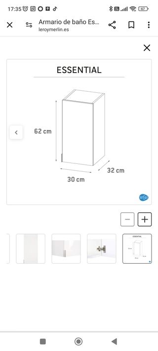 Armario de baño para colgar