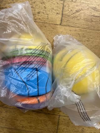 Pack 6 bolas mini basket Elksport - NOVO