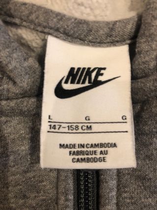 sudadera gris nike original