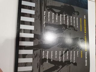 libro VIP fans U2 edición limitada 2015 gira