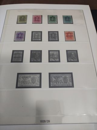 Sellos Andorra Española 1928-1998 en Album
