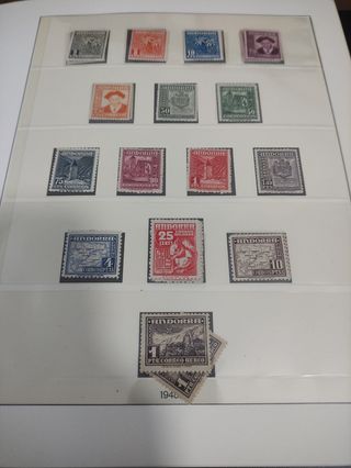 Sellos Andorra Española 1928-1998 en Album
