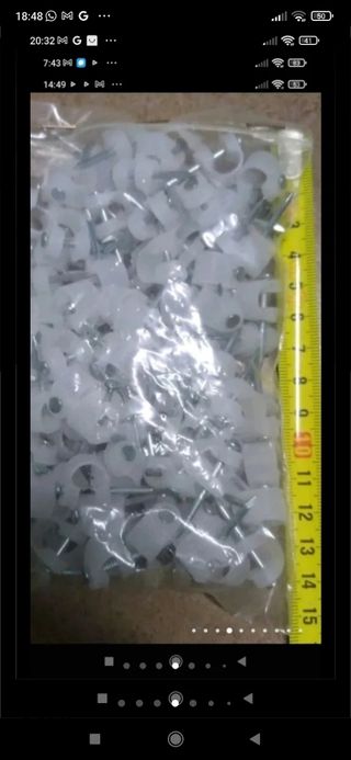 Grapas sujeción cables