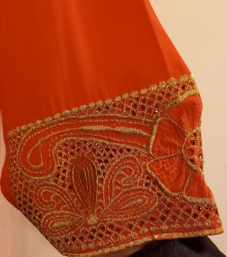 Abito completo pakistano arancione