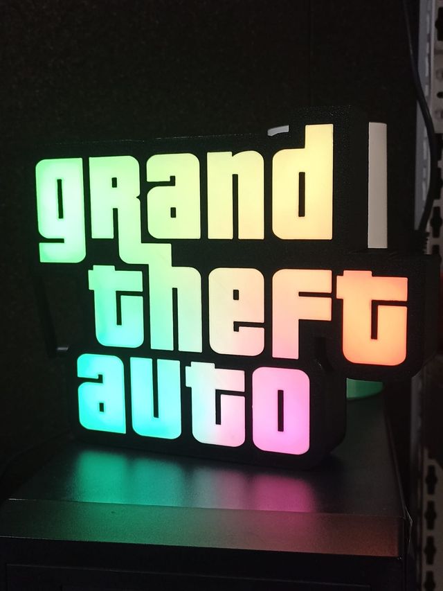 Grand Theft Auto LED RGB! Caixa de luz! decorativo