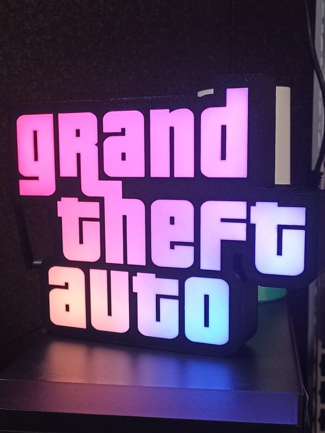 Grand Theft Auto LED RGB! Caixa de luz! decorativo