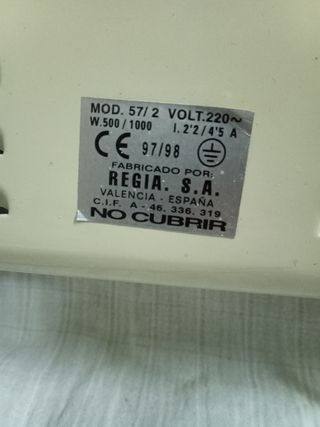 Calentador de dos resistencias