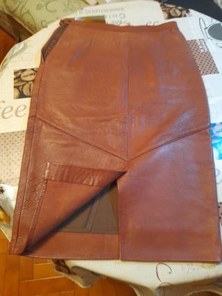 Falda piel vintage