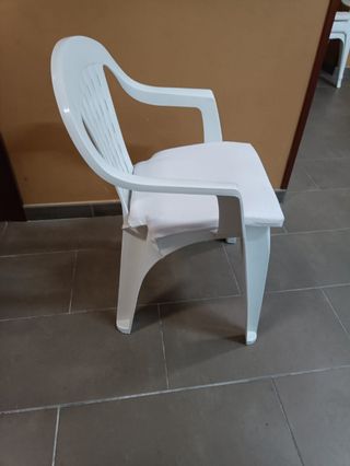 Silla de jardín con cojín