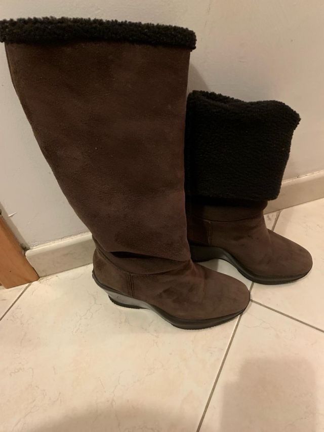 stivali marroni hogan