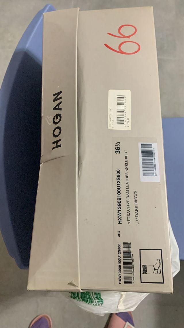 stivali marroni hogan