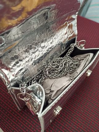 Mini Bolso plateado de Shein