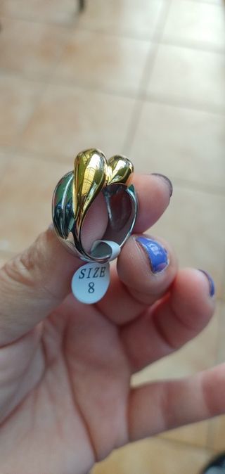 Anillo diseño Luxury de acero  Titanio