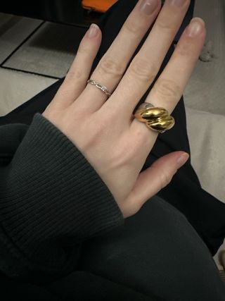 Anillo diseño Luxury de acero  Titanio