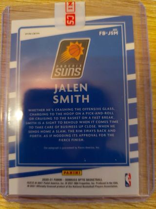 Jalen Smith Rookie Fast Break Signatu Panini Optic