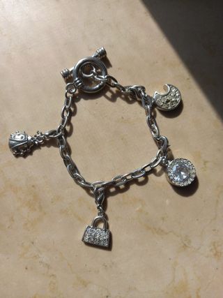 Braccialetto acciaio con pendenti