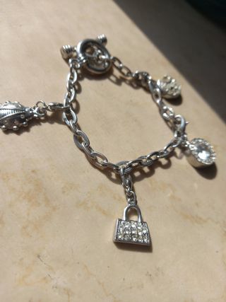 Braccialetto acciaio con pendenti