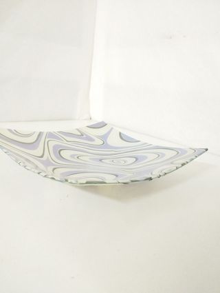 Centrotavola in vetro decorato