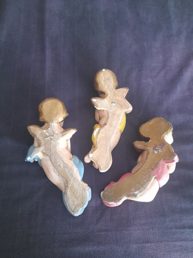 Tres ángeles escayola.