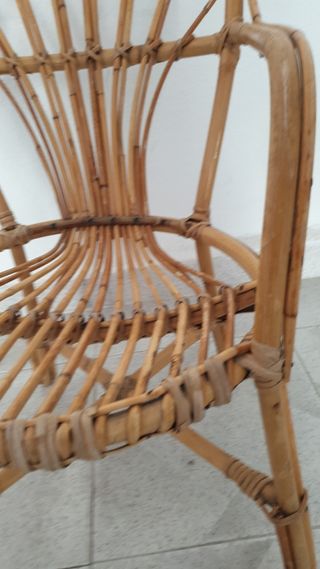Silla Vintage de Caña