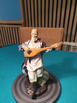 FIGURA CERAMICA GRES CHINA HOMBRE