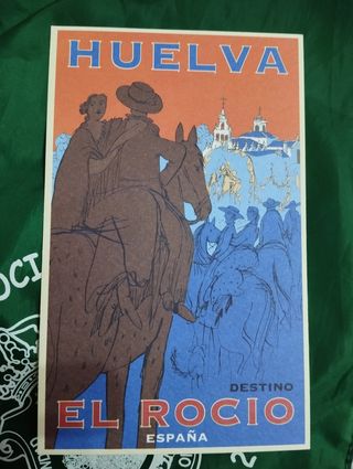 Pañuelo Hermandad de Huelva del Rocío + postal