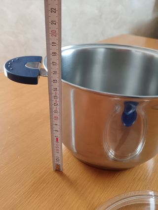 Pentola diam. 20 prof. 14 cm inox 18/10