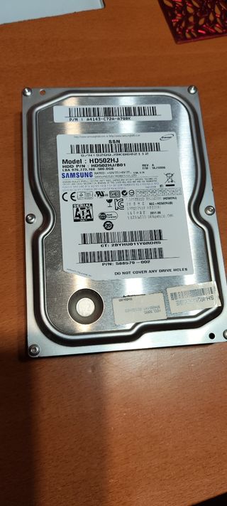 Disco duro HDD Samsung 500gb