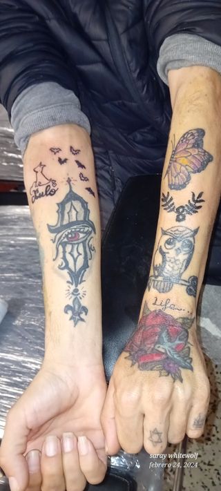 Tatuajes a color y en blanco y negro