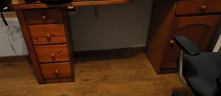 Mueble escritorio madera pino macizo a medida