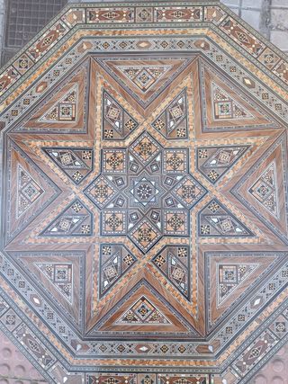 Mesa de mosaico de taracea 60cm