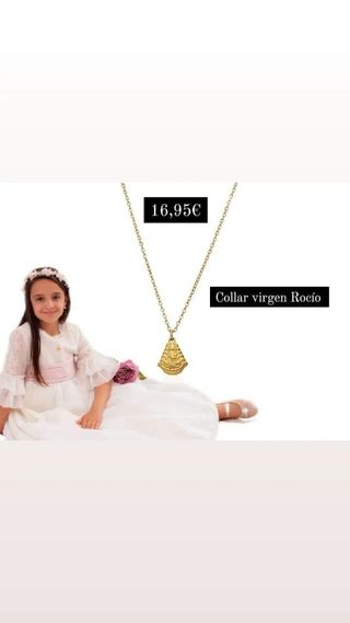  Collar Virgen del Rocío comunión 