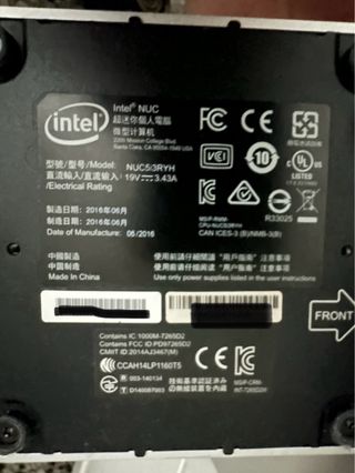 Mini Ordenador Intel Nuc i3