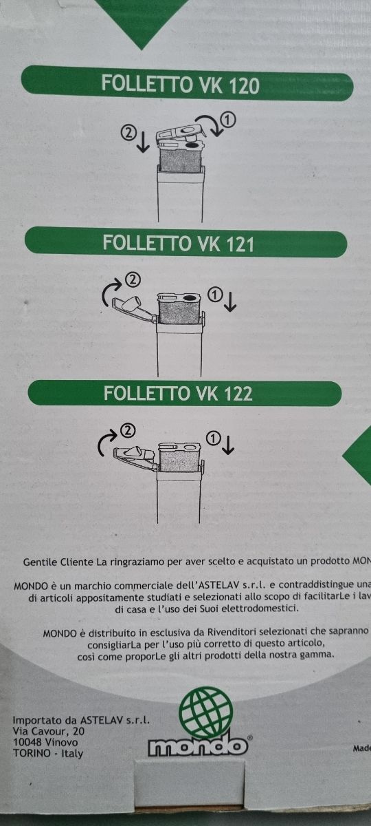 Sacchi folletto vk120/121/122