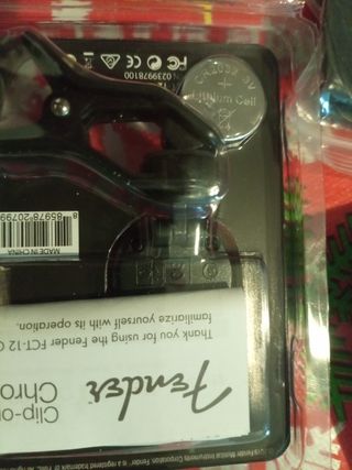 Sintonizador de guitarra eléctrica fender