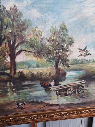 Quadro dipinto ad olio su tela