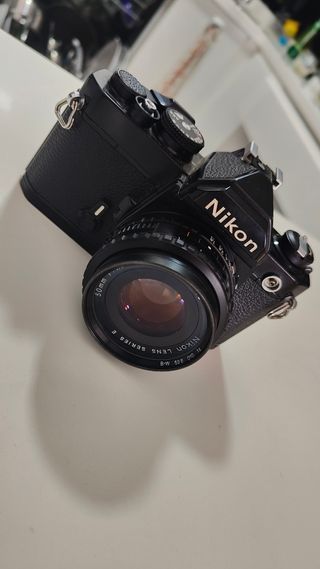 Cámara Nikon Fm Negra