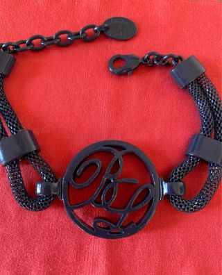Original pulsera metálica azul de Bimba y Lola