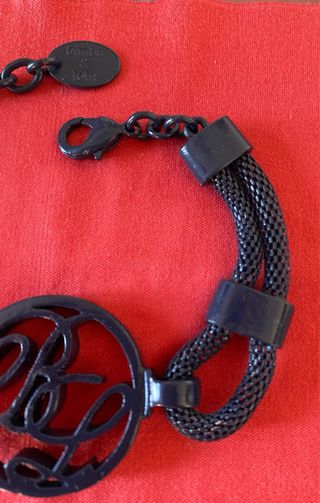 Original pulsera metálica azul de Bimba y Lola
