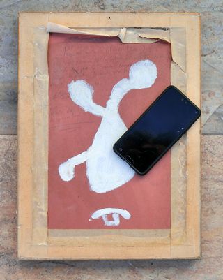 TENEBROSA PINTURA SOBRE CARTÓN FIRMADA NOSFERATU