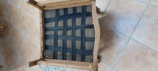 butaca antigua de cuero