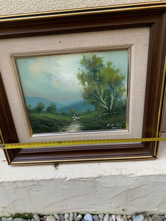 PAREJA CUADROS BELTRAN MESSA. ÓLEO