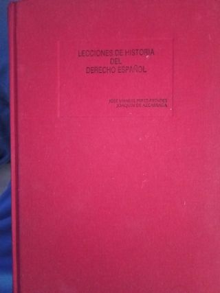 Lecciones historia derecho español