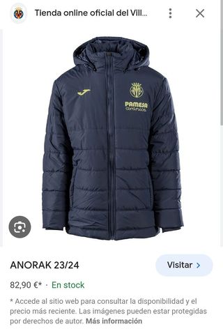 Chaqueta Villarreal F.C. niñ@ 