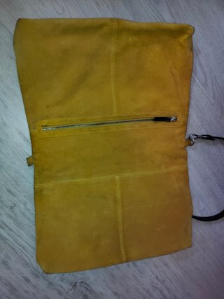 Bolso Zara trafaluc mostaza/ Verde