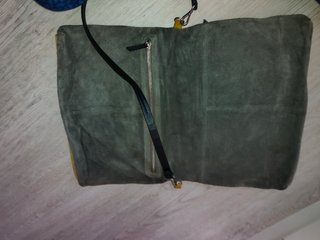 Bolso Zara trafaluc mostaza/ Verde