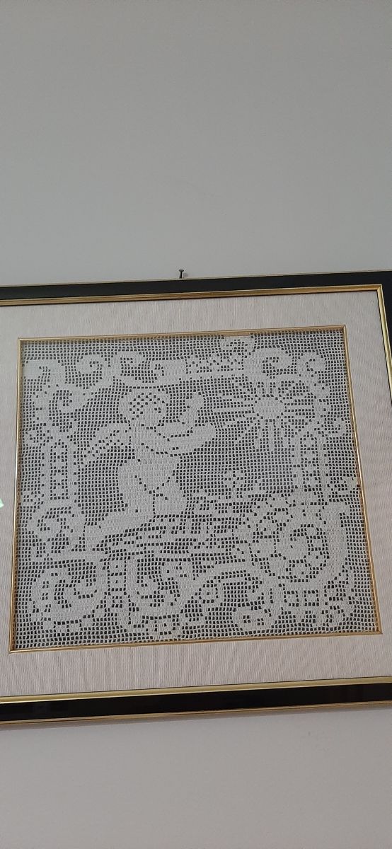 Bellissimo Quadro fatto a mano uncinetto