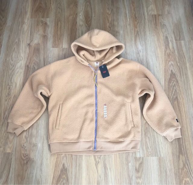 Levi’s SHERPA Zip-Up Hoodie Borrego Talla XL.